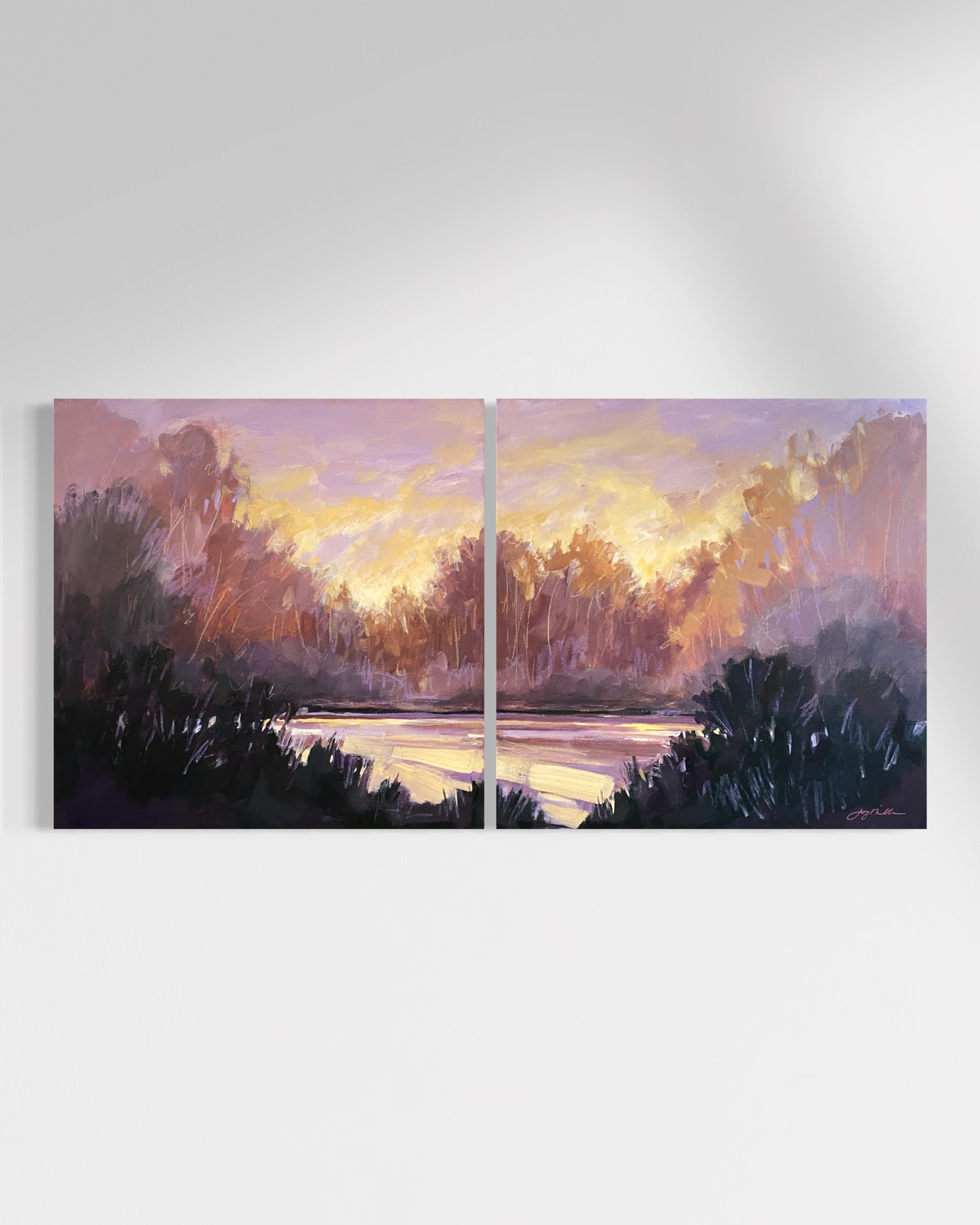 At Peace, a Diptych by Joy Miller